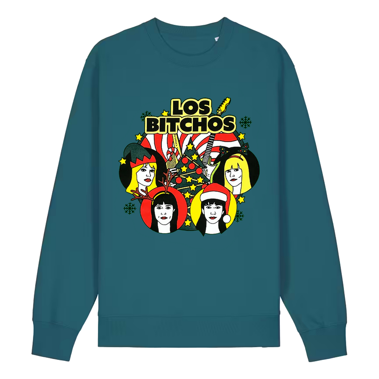 Los Bitchos Teal Christmas Jumper