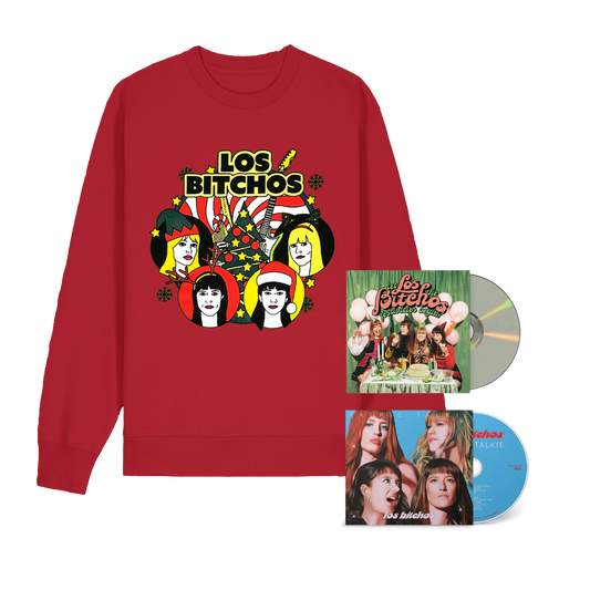 Red Christmas Jumper and CDs Bundle